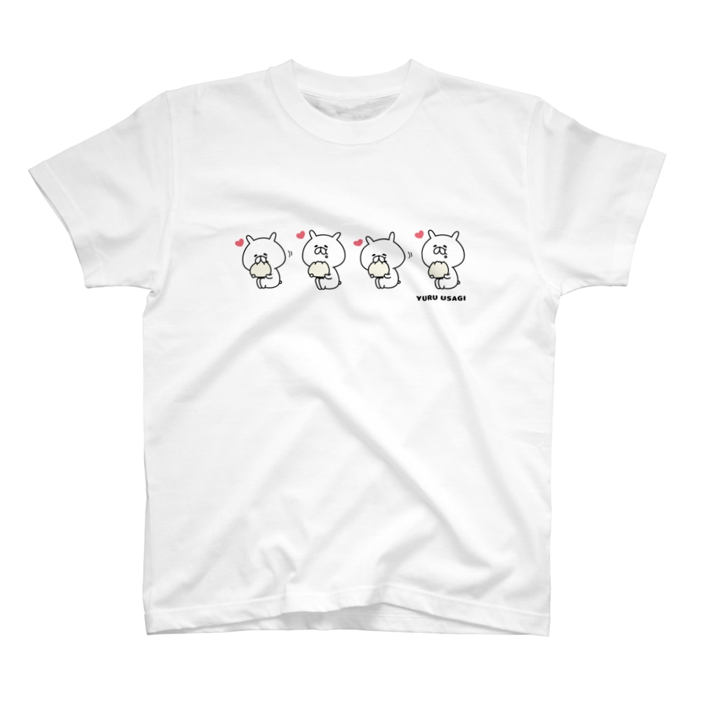 chococo_yuruusagiのゆるうさぎ はむはむ Regular Fit T-Shirt