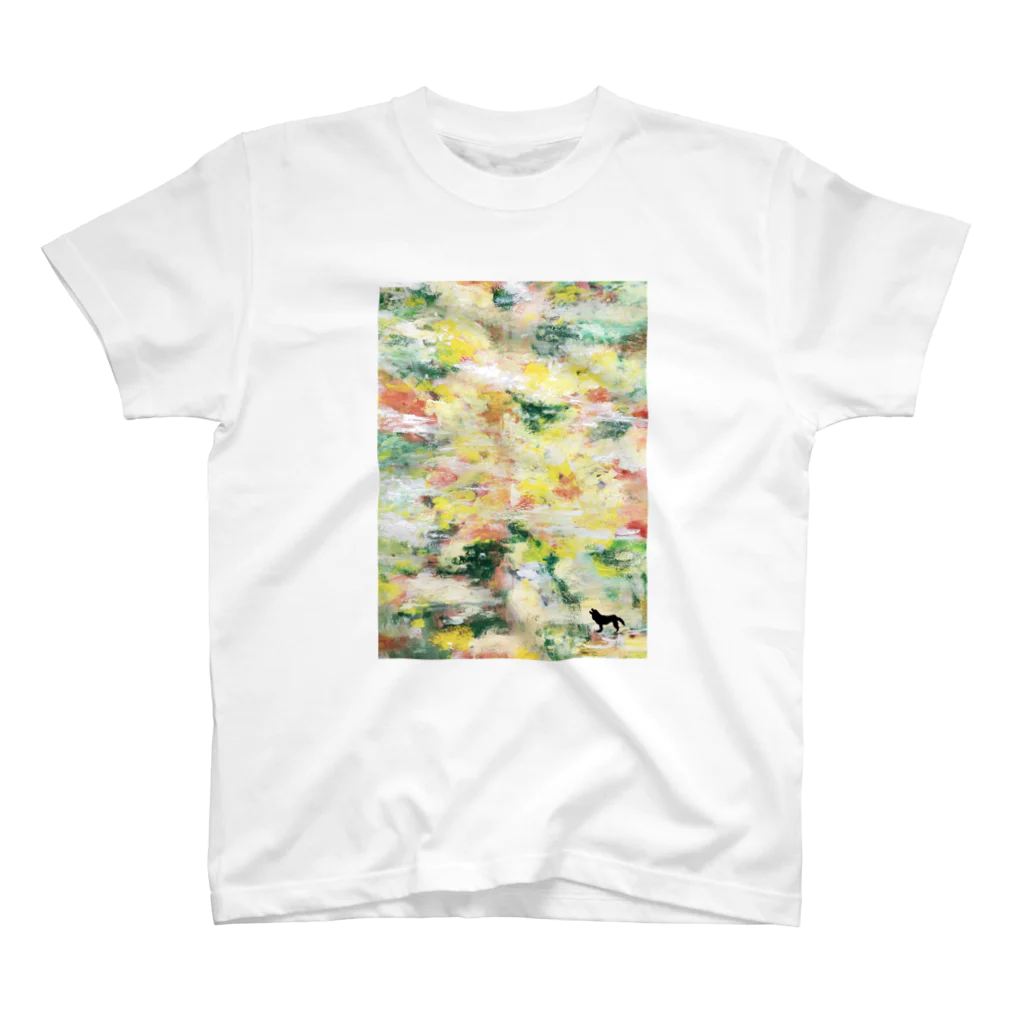 ohkamiのohkami 油絵アートデザイン Regular Fit T-Shirt