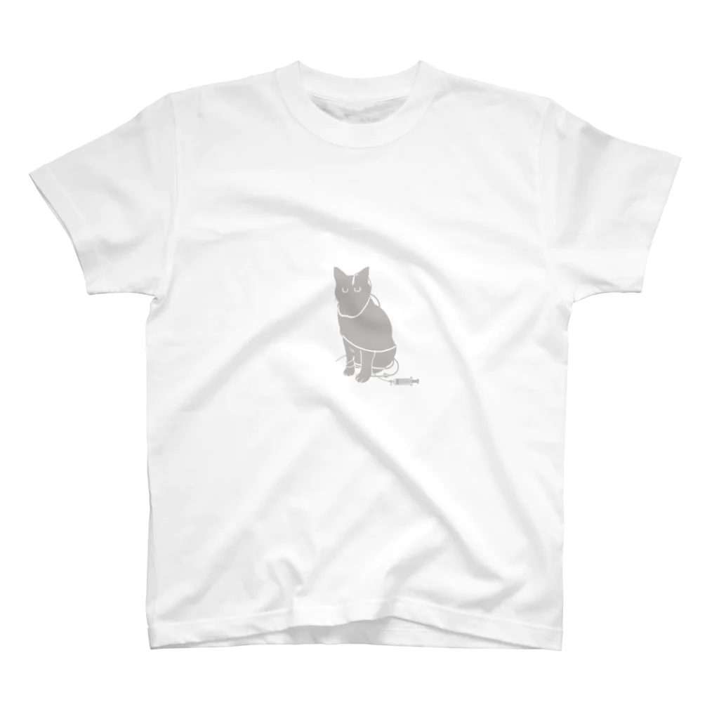 issyoの絡まる猫(リアルグレージュver) Regular Fit T-Shirt