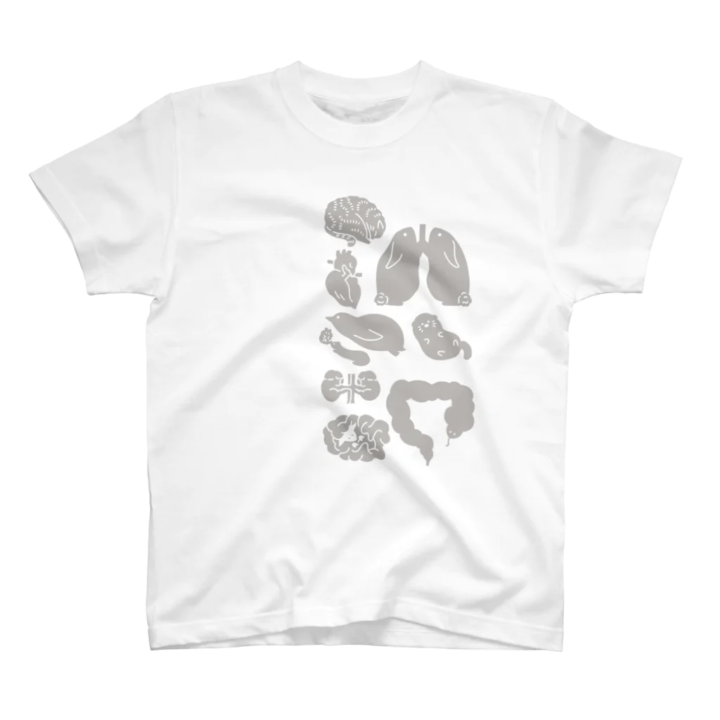 issyoのzooki(内臓逆位グレージュver) Regular Fit T-Shirt