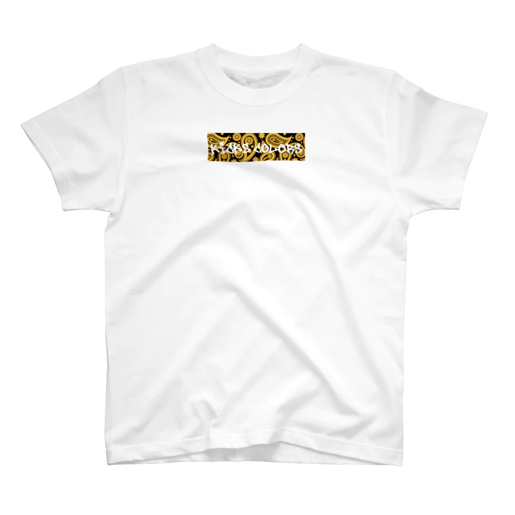 Kicks colorsの肉球　bandanna yellow Regular Fit T-Shirt