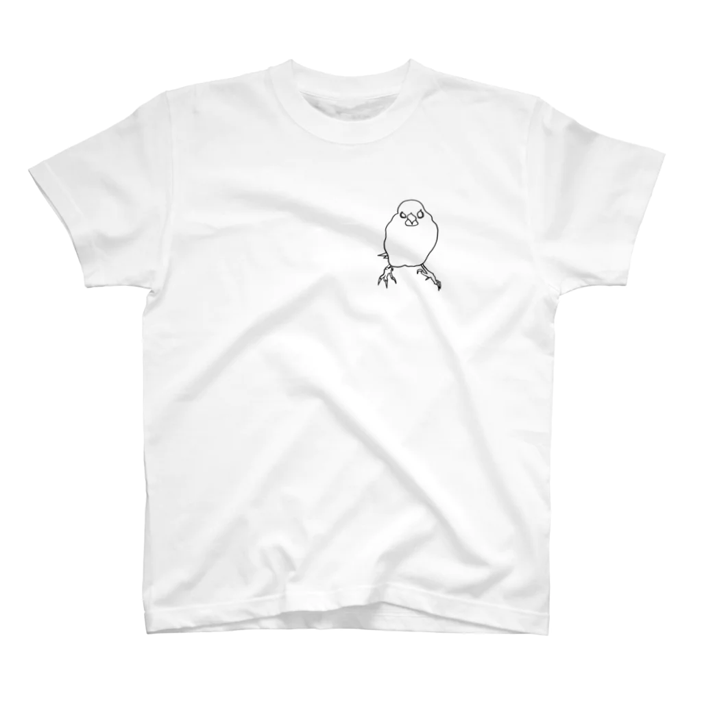 コーポ生き物の文鳥！極。 スタンダードTシャツ