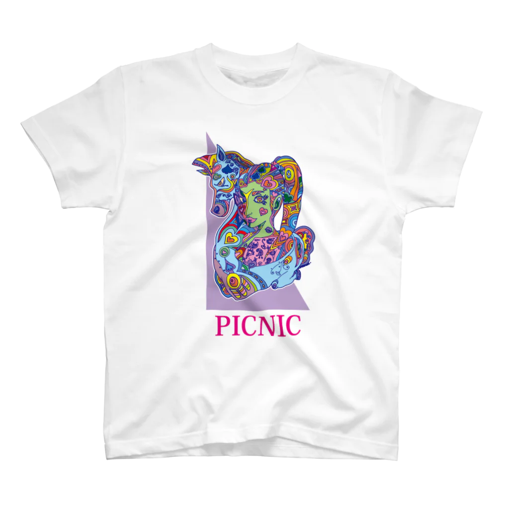 PICNICの十二支午 Regular Fit T-Shirt