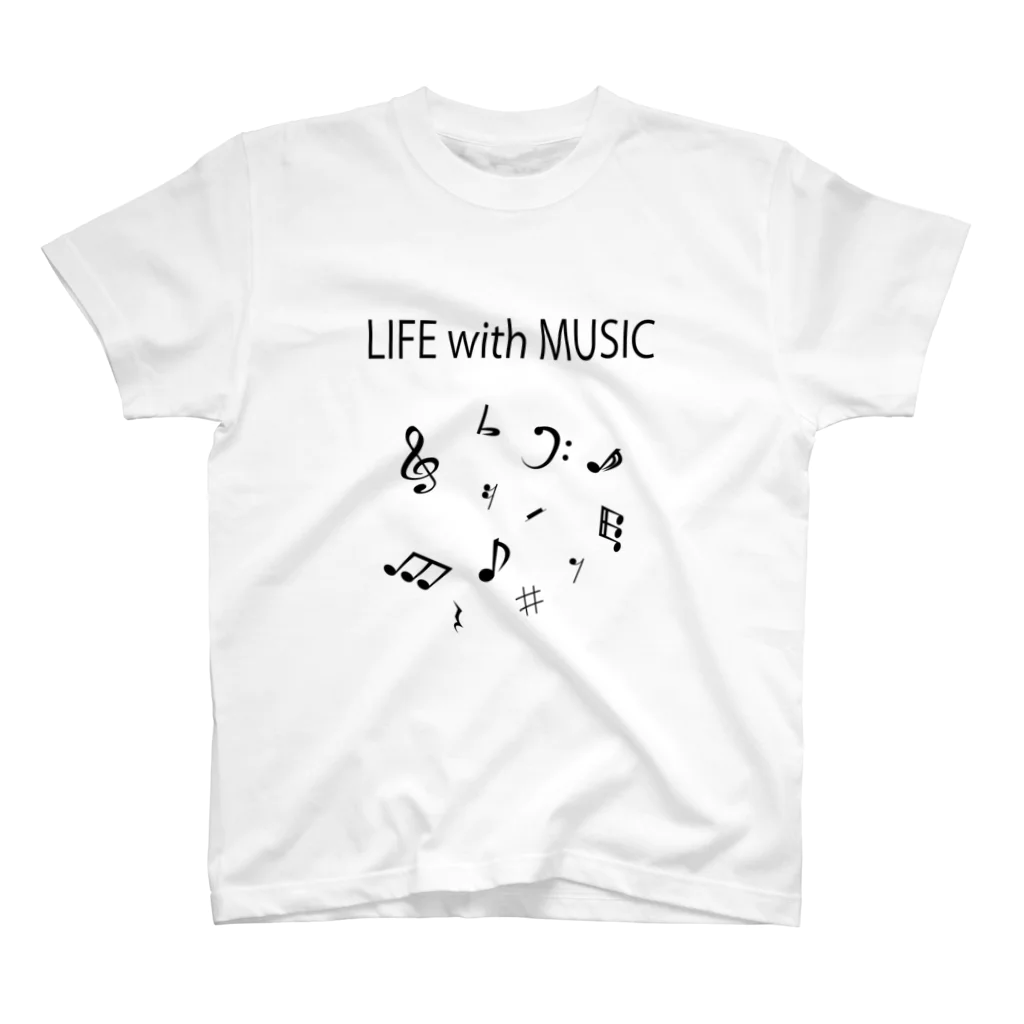 geekのLIFE with MUSIC スタンダードTシャツ