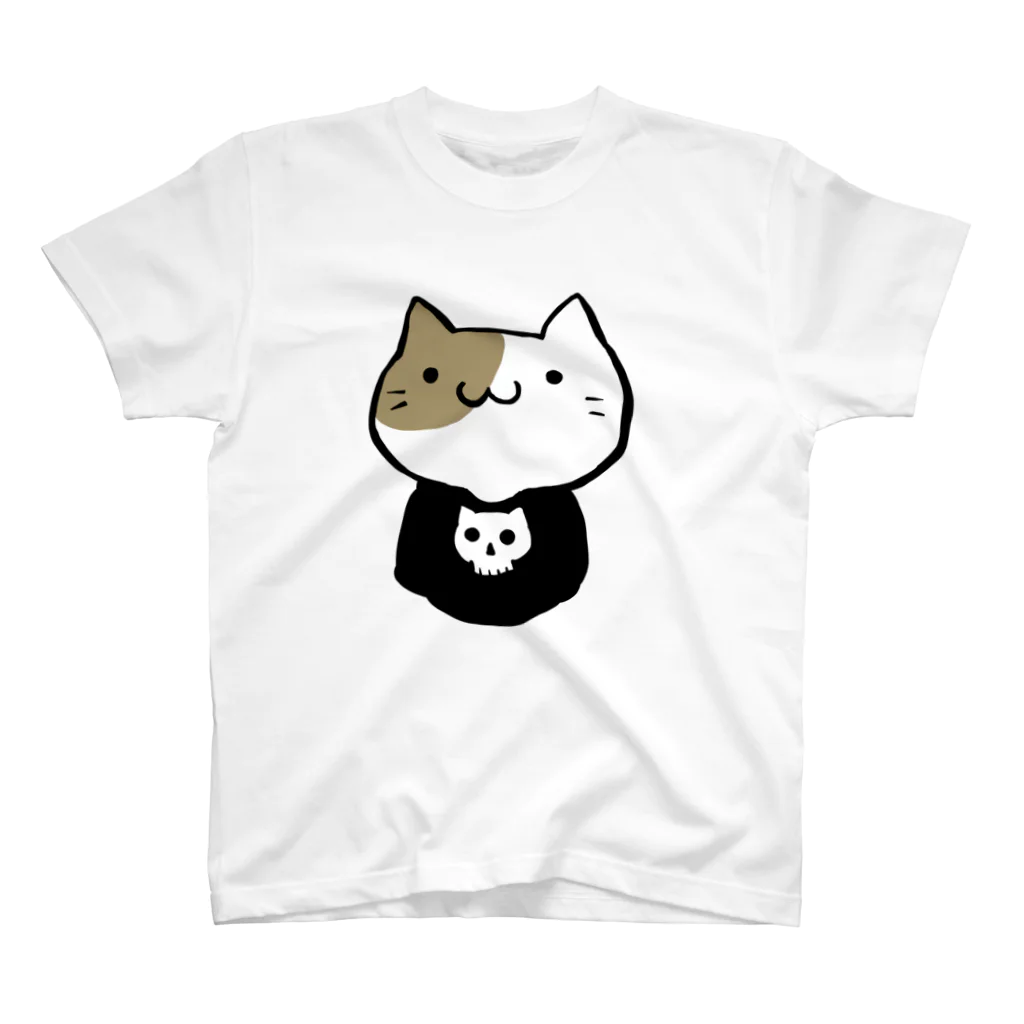 ばかおもちゃ支店のスカルＴねこ スタンダードTシャツ