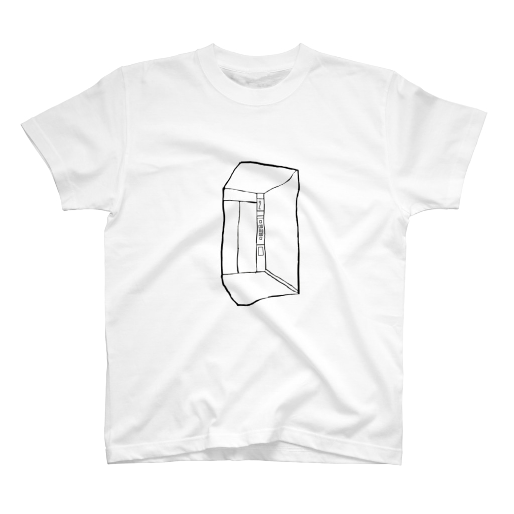 wagako  EV Shopの空っぽエレベーター Regular Fit T-Shirt