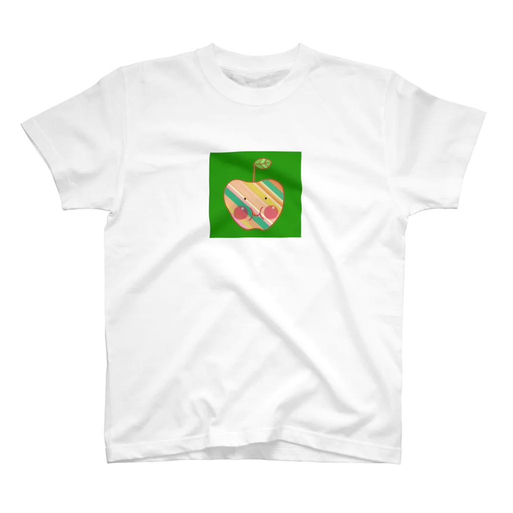 tankovuの福島発信リンゴちゃん緑バージョン スタンダードTシャツ