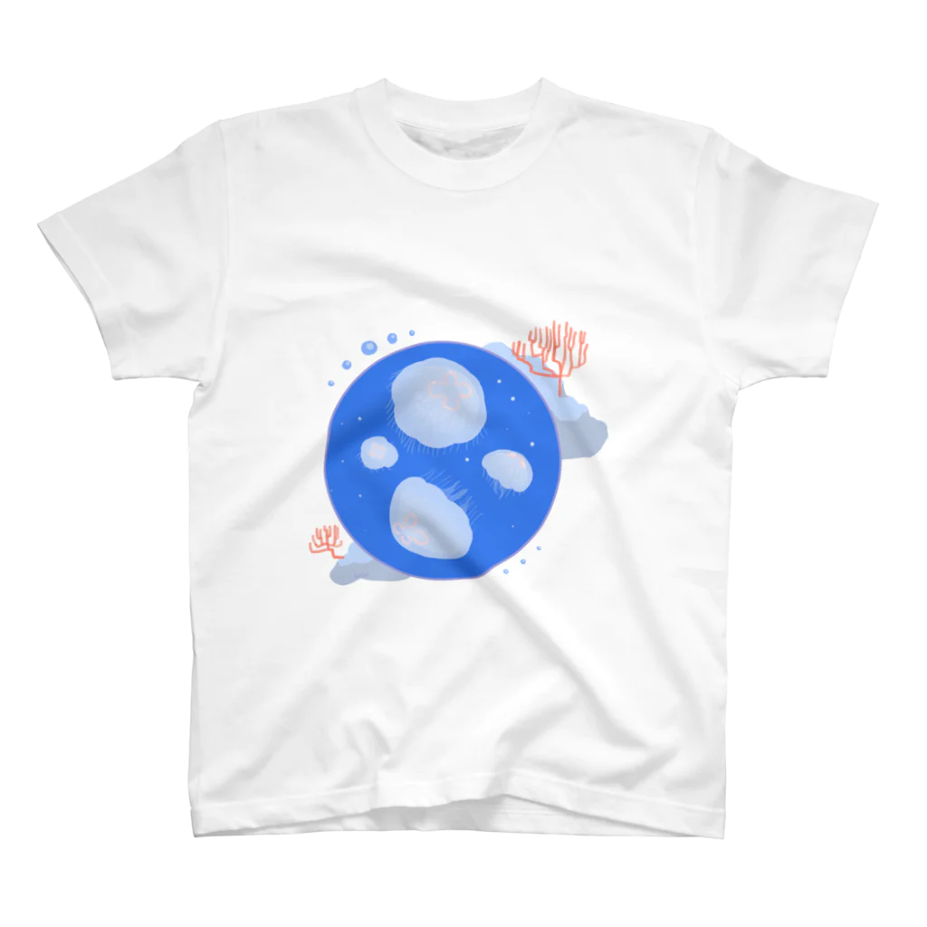 あとりえくらげのシンプルなミズクラゲ スタンダードTシャツ