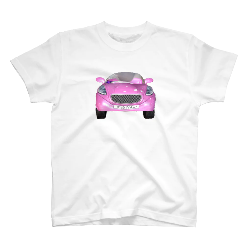 Pink marketのmy pink car🚘 Regular Fit T-Shirt