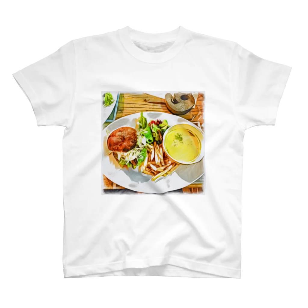 なかよしCatのいつかのランチ🍔 スタンダードTシャツ