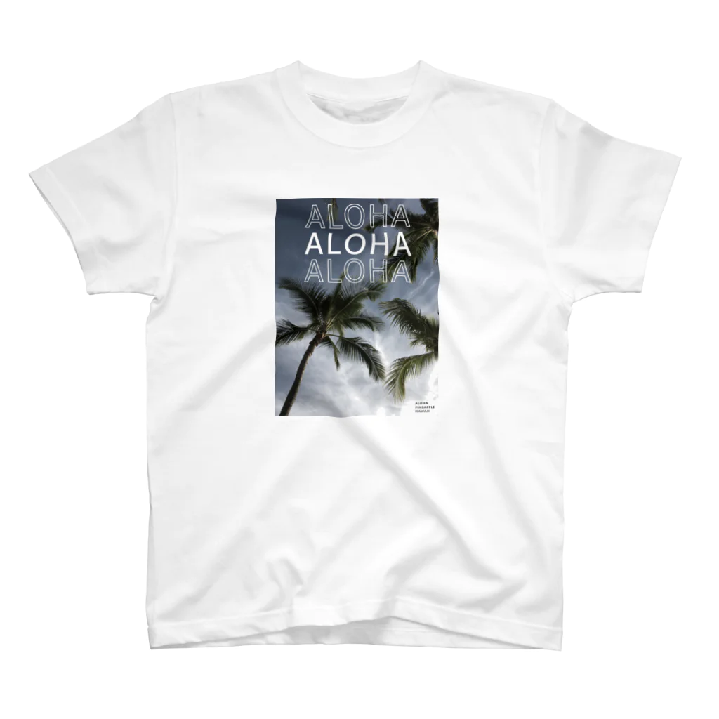 aloha_pineapple_hawaiiのHawaii Photo パームツリー 038 スタンダードTシャツ