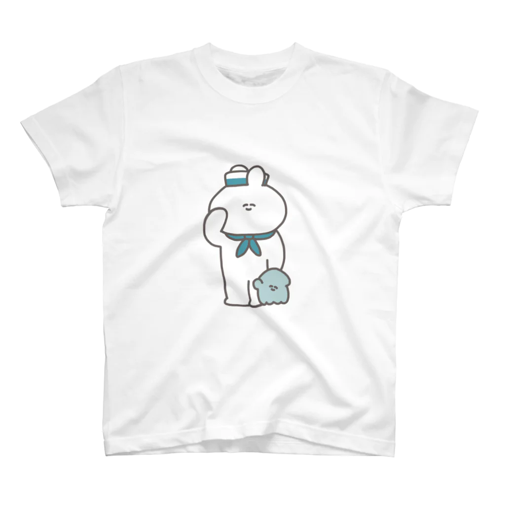 ナポリのSUZURIの水兵うさちゃん スタンダードTシャツ