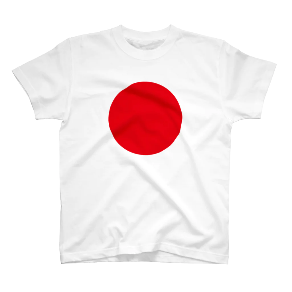 ゴロニャーのダサT屋さんの日本 JAPAN 国旗 日の丸 赤丸 Regular Fit T-Shirt