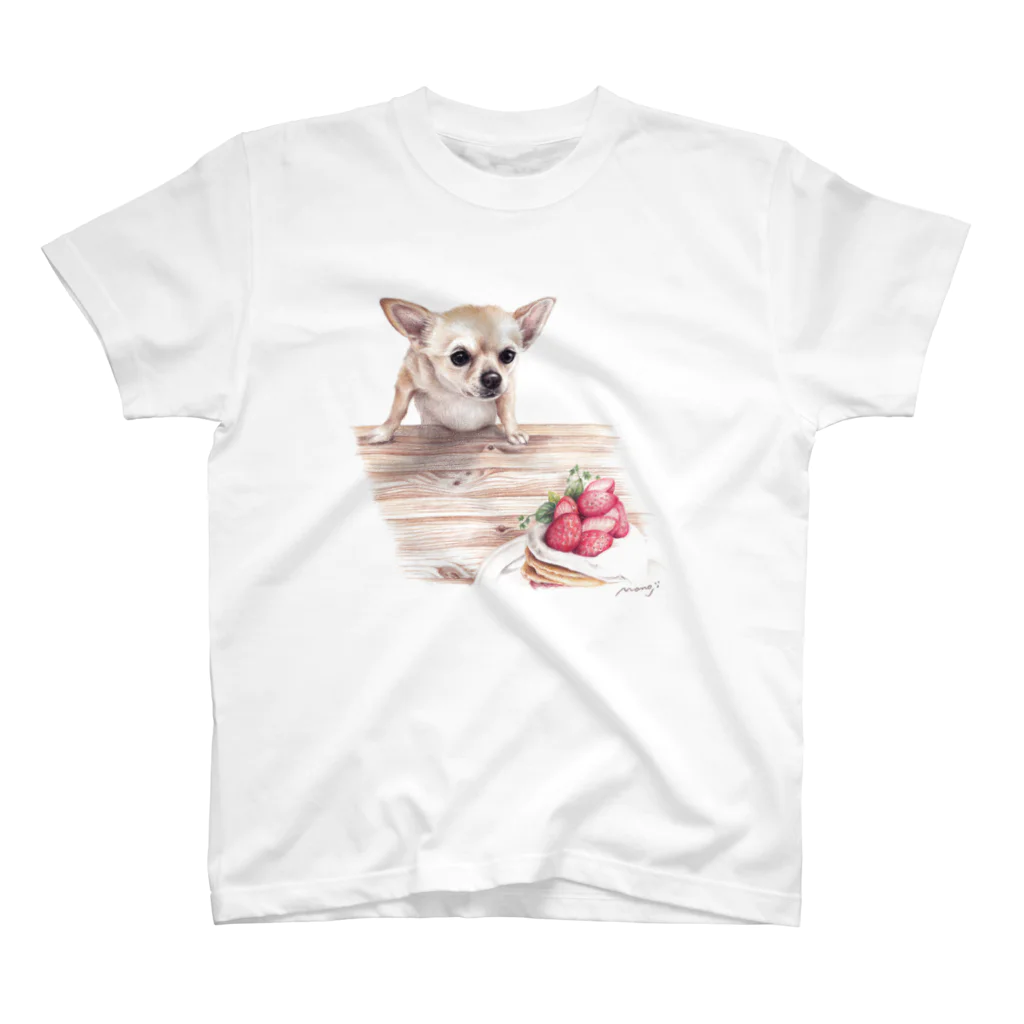 Momojiの犬画のチワワ9 スタンダードTシャツ