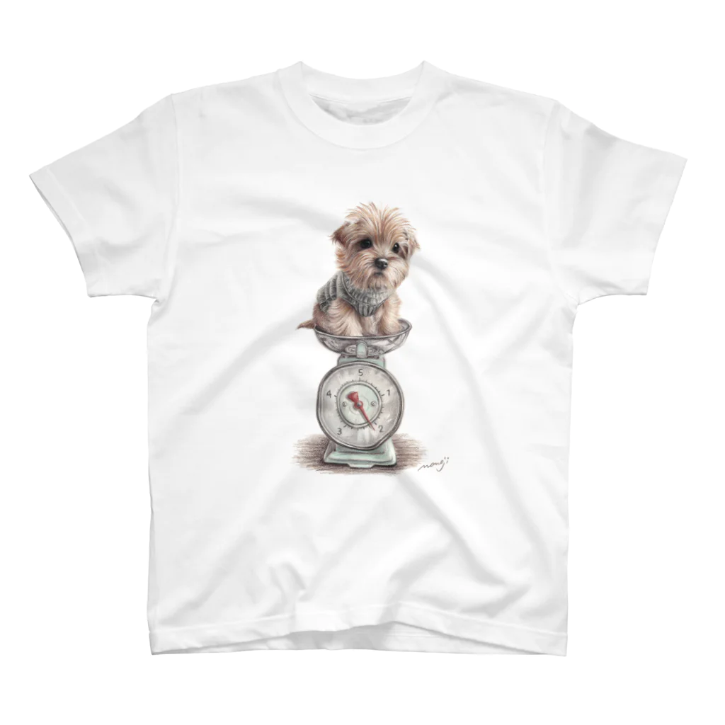 Momojiの犬画のノーフォークテリア30 Regular Fit T-Shirt