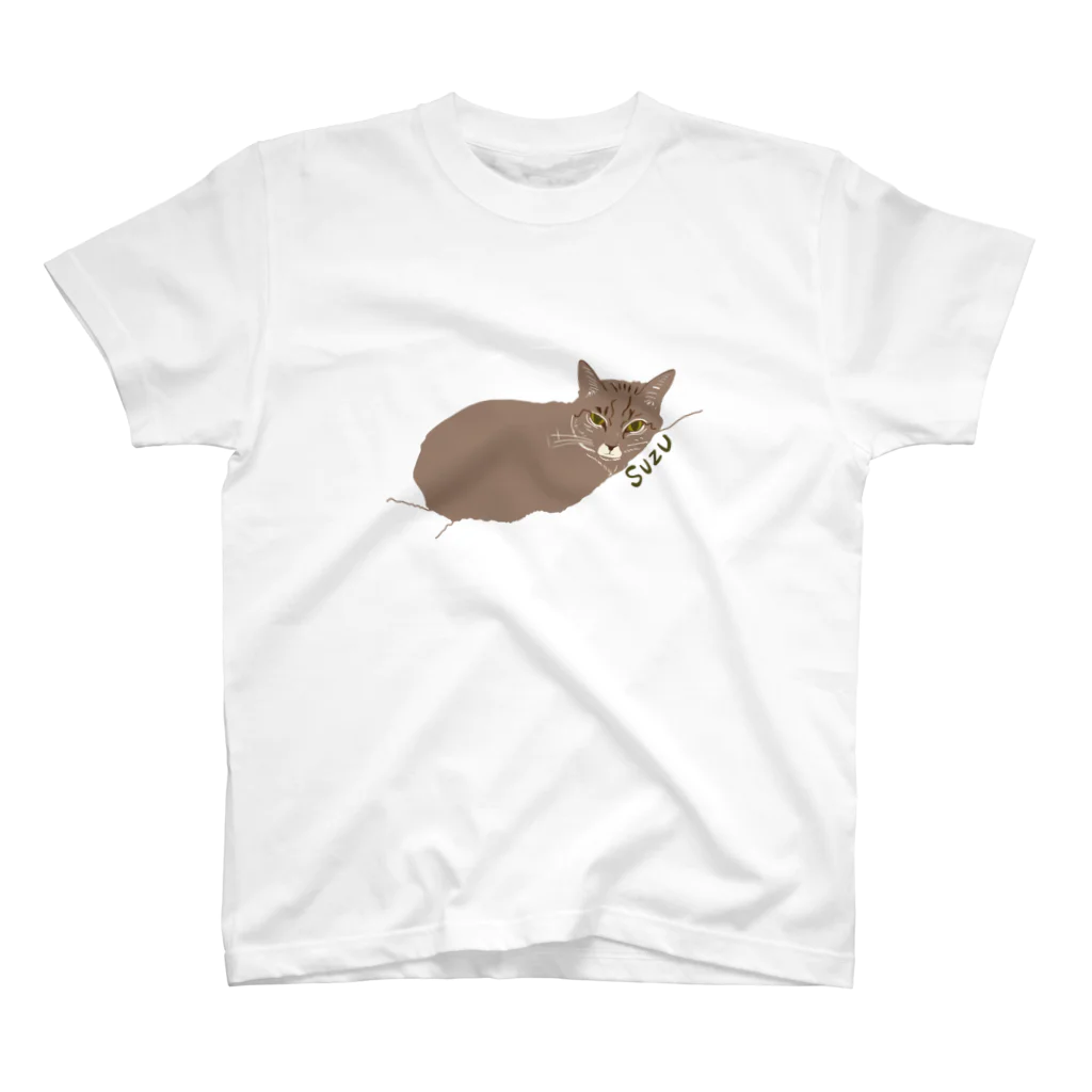 とろとろのおなかのねこのすずちゃん スタンダードTシャツ