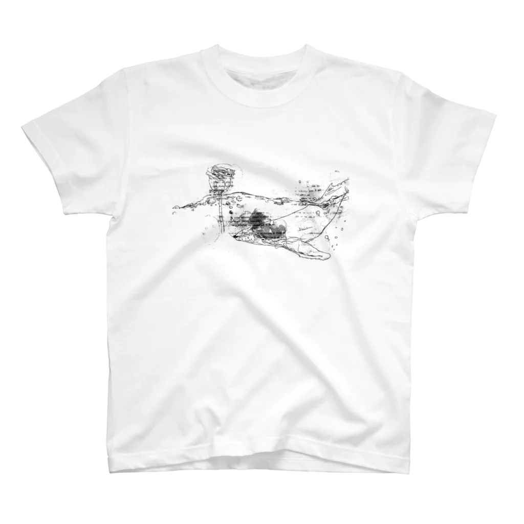 forCorolleのくじらと薔薇 Regular Fit T-Shirt
