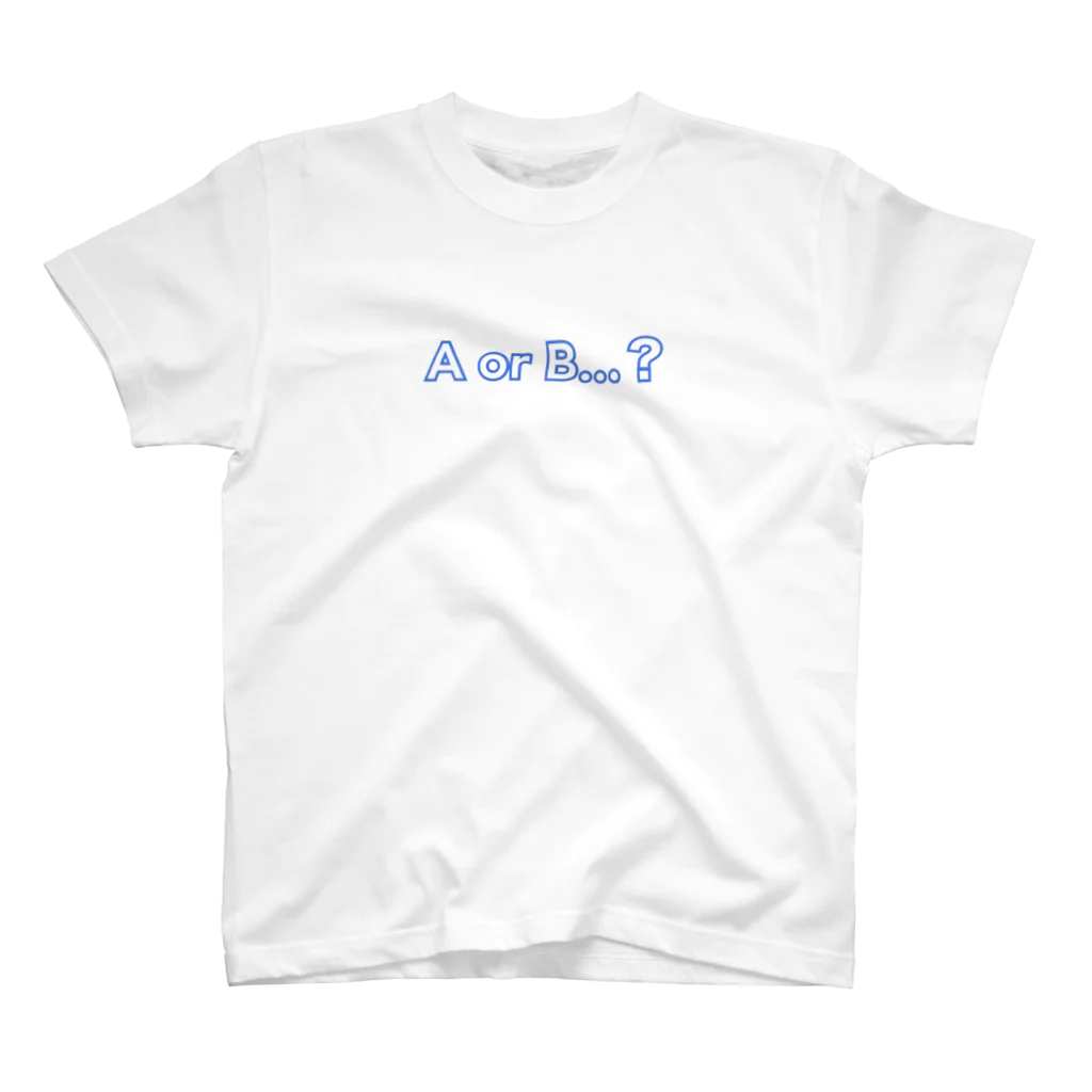 まとものお店。のAorB...？青 スタンダードTシャツ