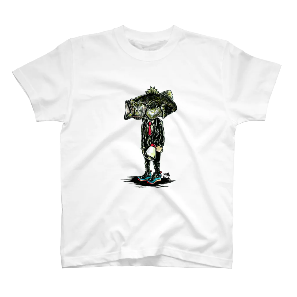 No.347のブラックバス Regular Fit T-Shirt