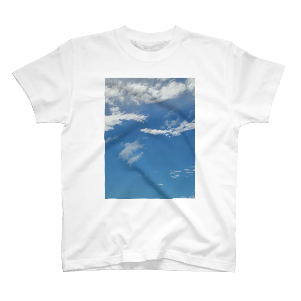 青い空の青空と雲 티셔츠