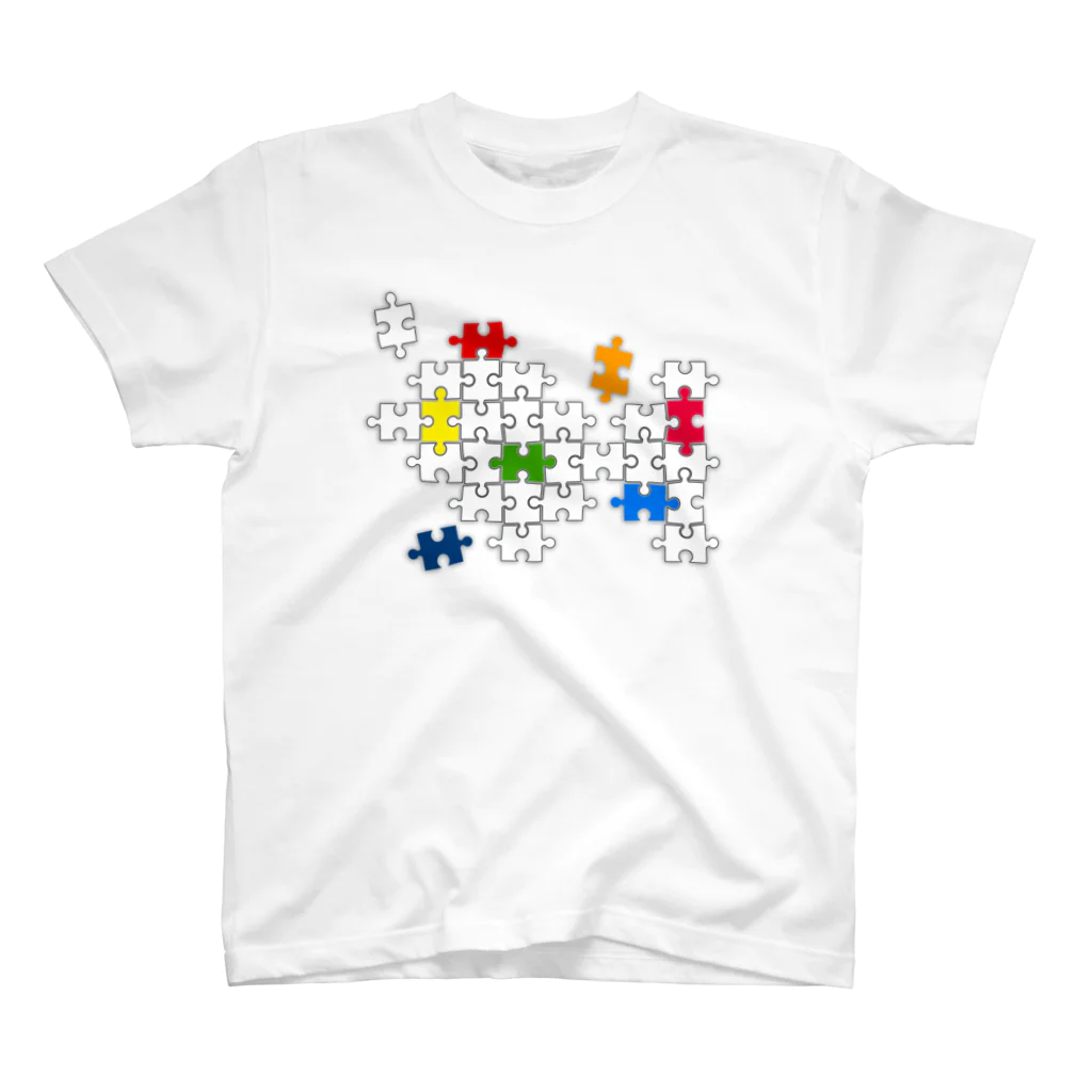 AURA_HYSTERICAのJigsaw_Puzzle Regular Fit T-Shirt