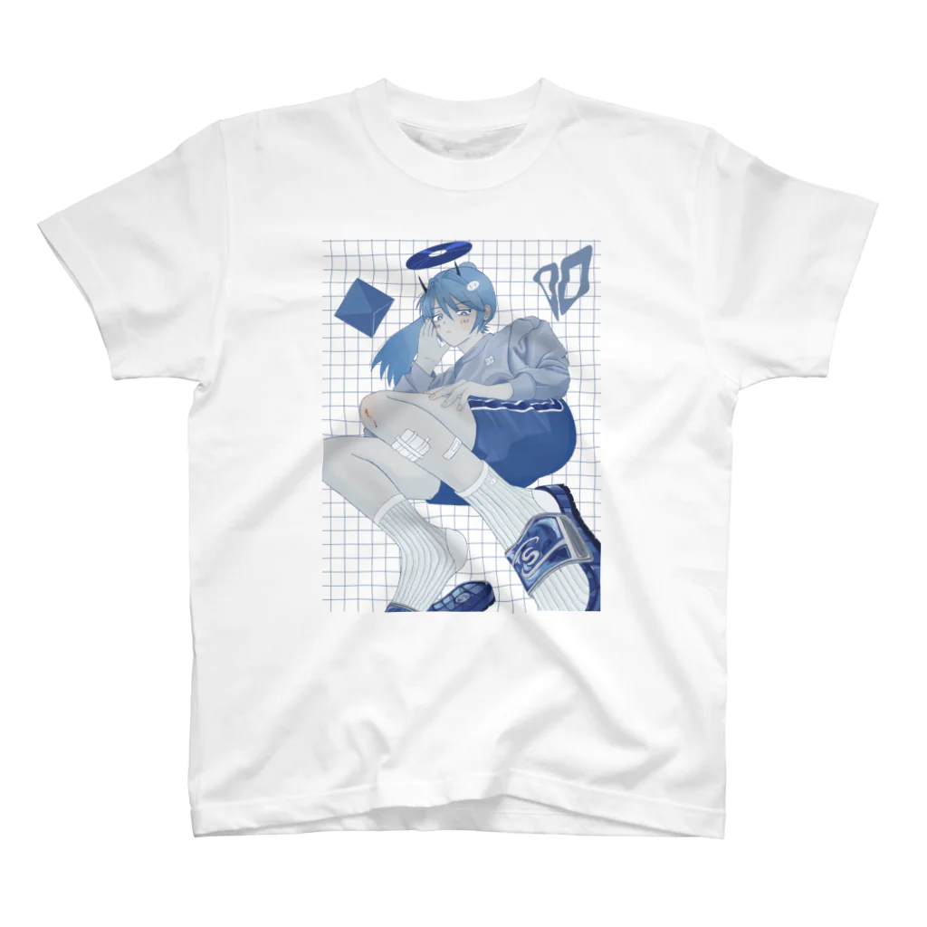 化け猫の青い女 Regular Fit T-Shirt