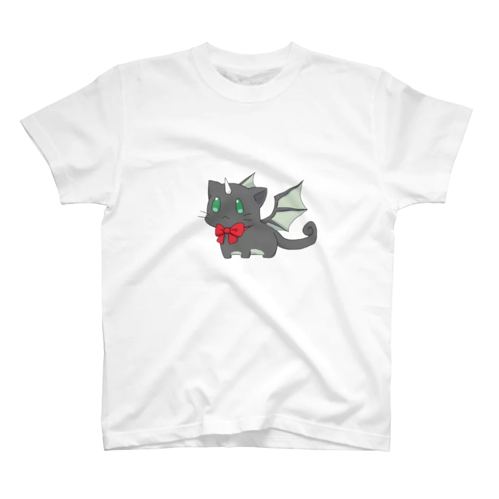 ユウ@にゅーたいぷな猫のにゃんドラ｢ノック｣｣ スタンダードTシャツ