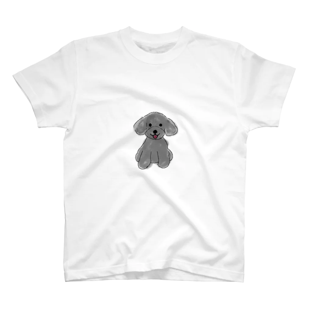 neko-chanの黒トイプードルのチップくん Regular Fit T-Shirt