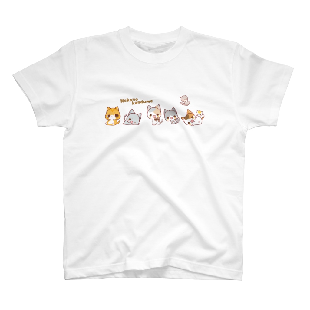 aska/ねこのかんづめのにゃんこたち Regular Fit T-Shirt