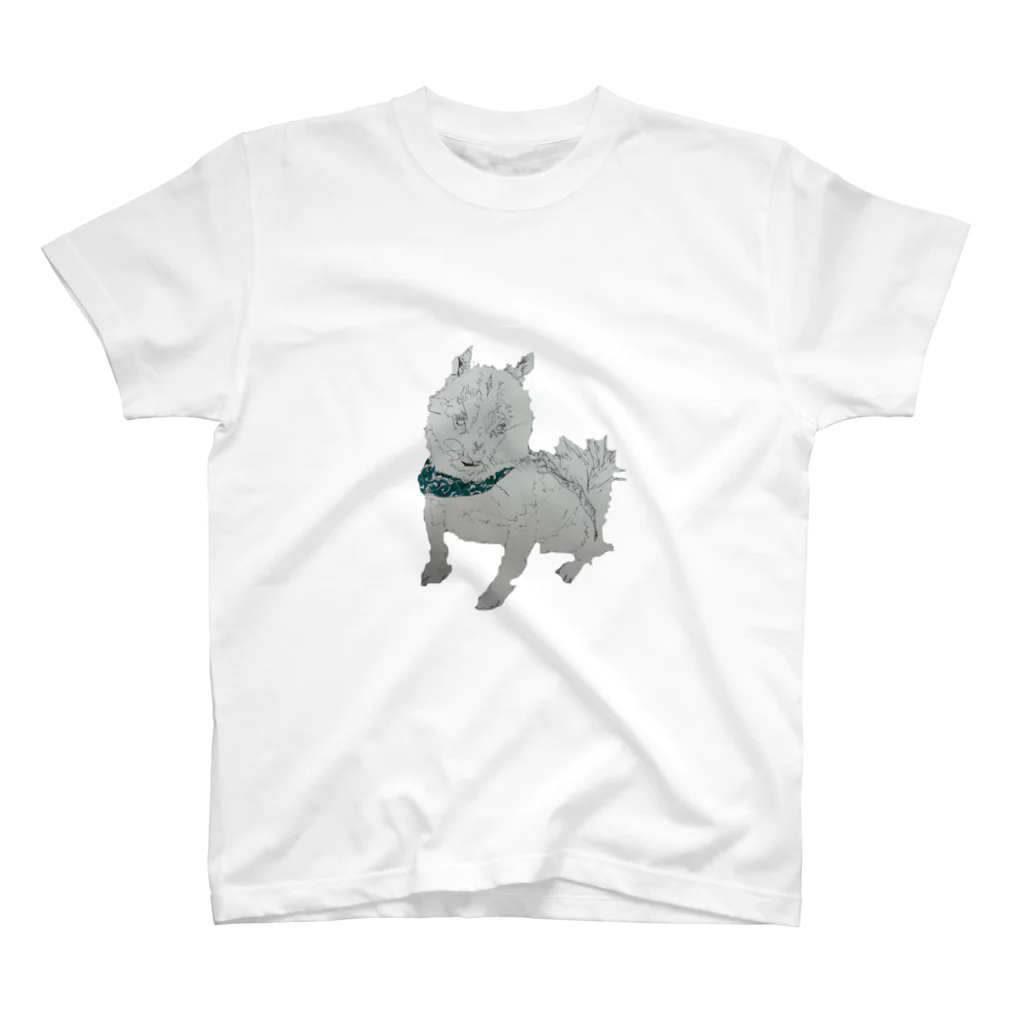 ポップならくがきの渋犬 Regular Fit T-Shirt