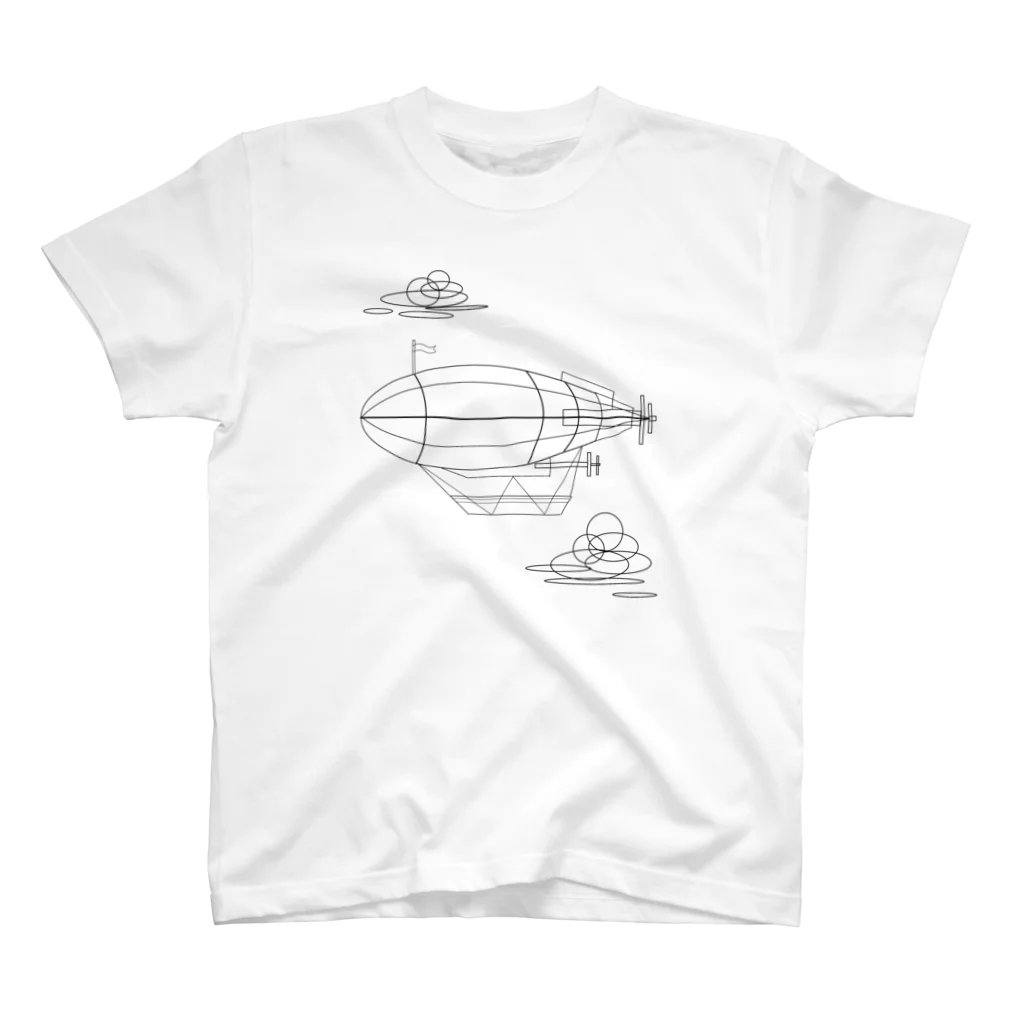 謎グッズ商店Sの飛行船 スタンダードTシャツ