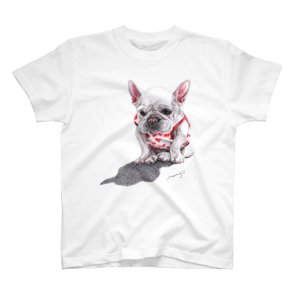 Momojiの犬画のフレブル15 スタンダードTシャツ