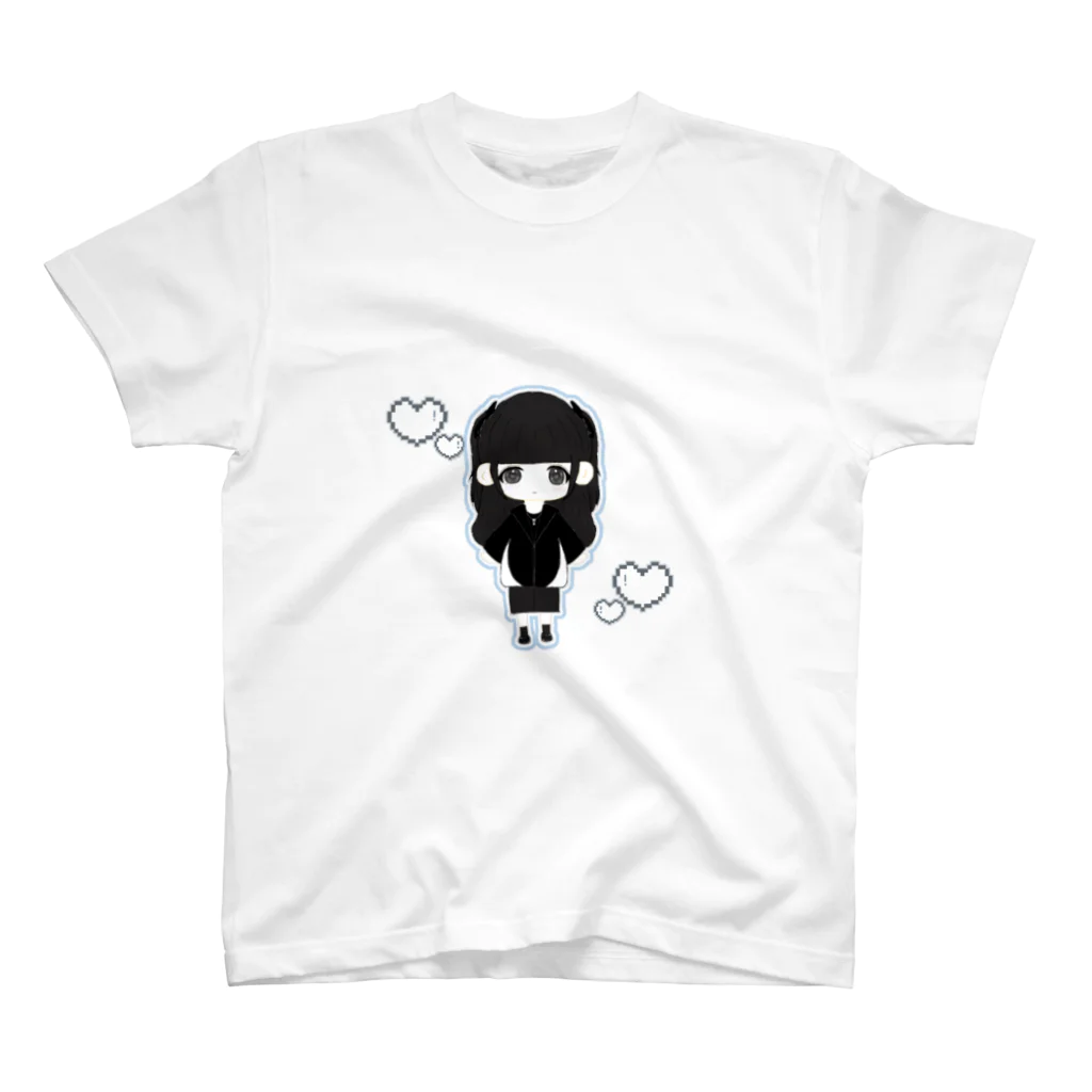 はちゃんとくろちゃん屋さんのかわいいかのじょ スタンダードTシャツ