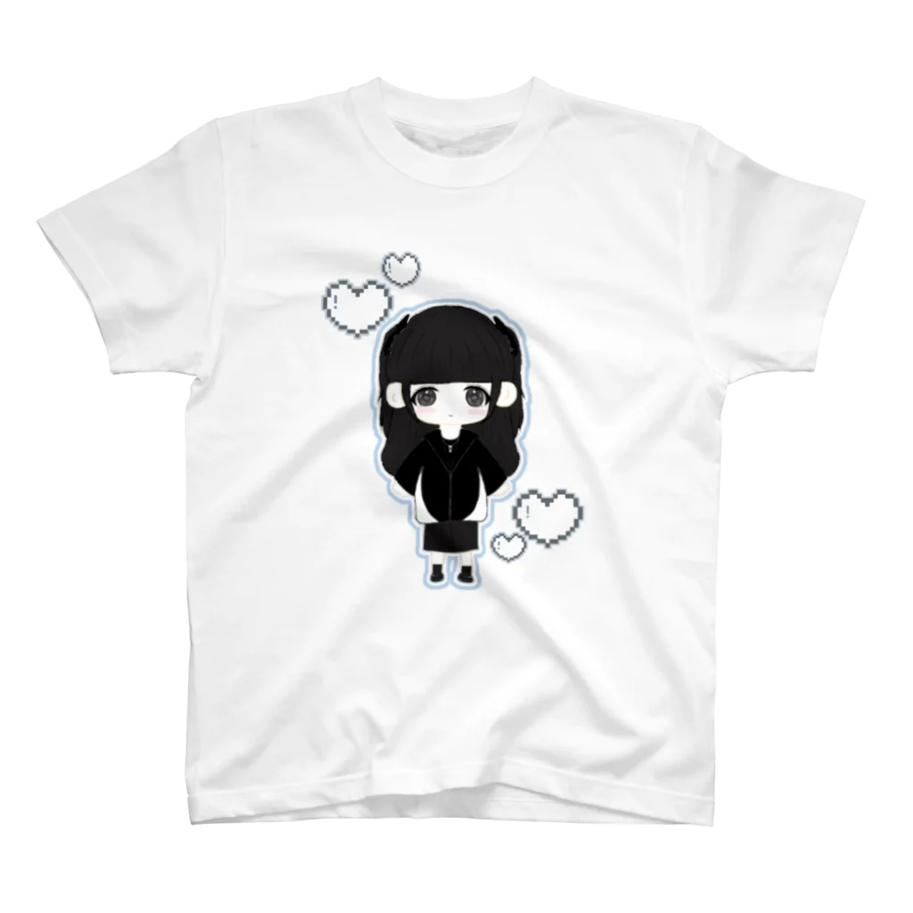 はちゃんとくろちゃん屋さんのかわいいかのじょ スタンダードTシャツ