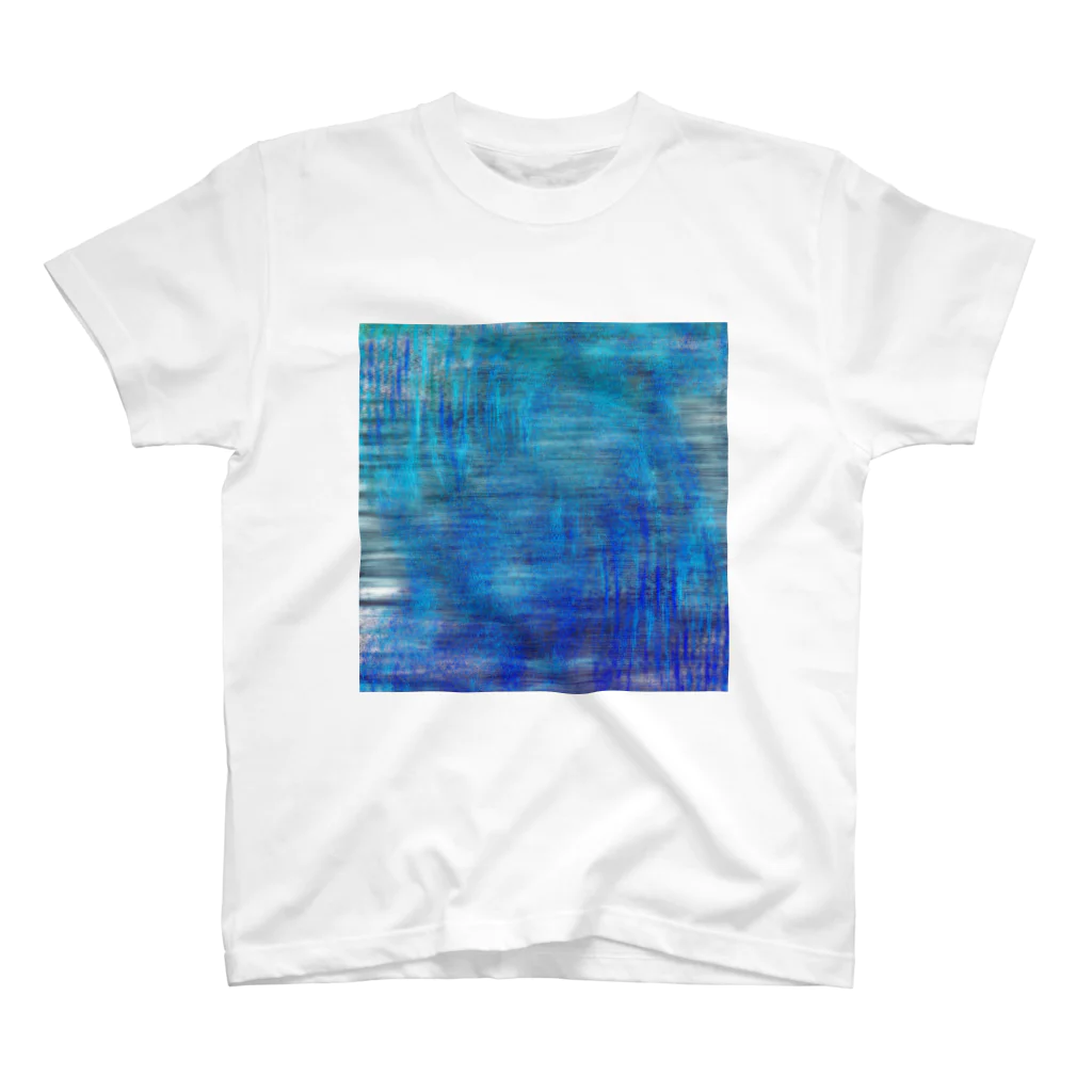 水草のBlue Regular Fit T-Shirt