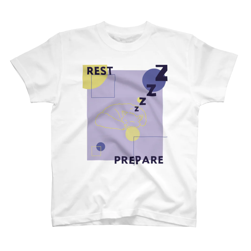 TANOSHIMI💭のREST/PREPARE Regular Fit T-Shirt