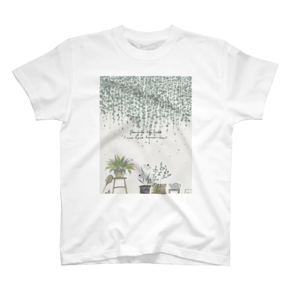 Relax and JesusのBecause He lives. スタンダードTシャツ