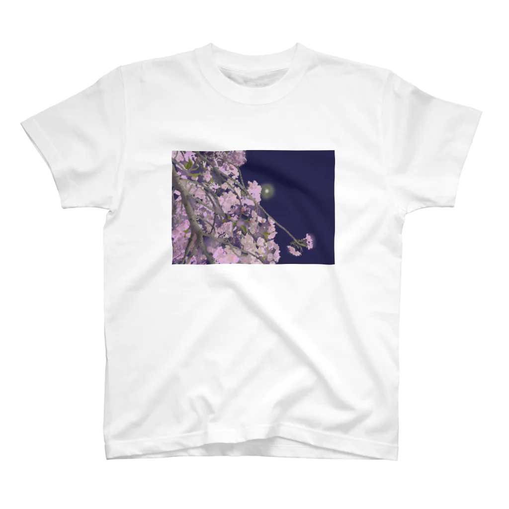 naisouyaの夜桜 スタンダードTシャツ