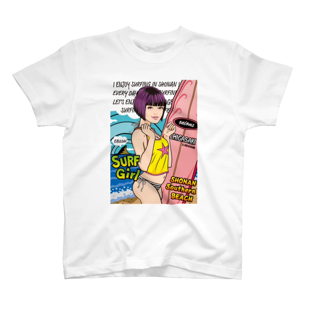 onion.vcのSurf Girl スタンダードTシャツ