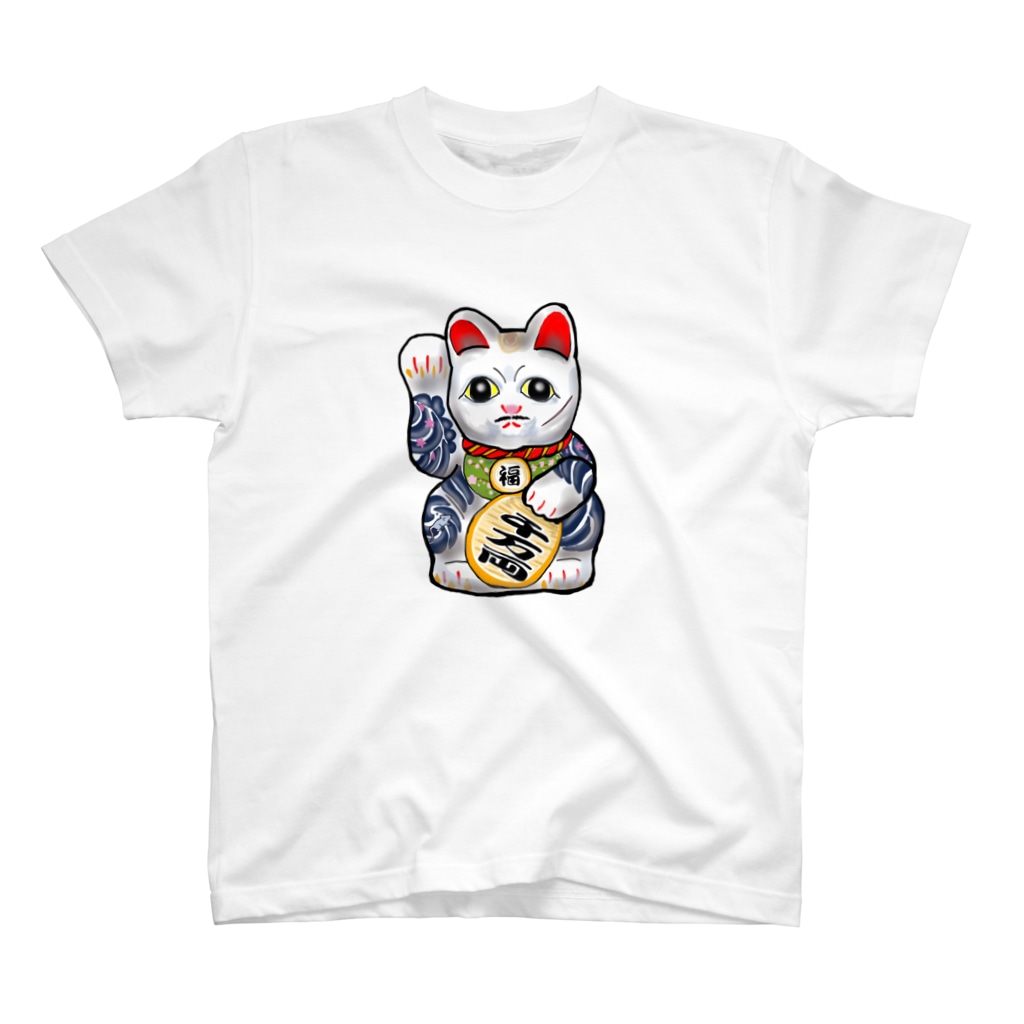 Discover 招き猫 メンズ レディース Tシャツ 動物