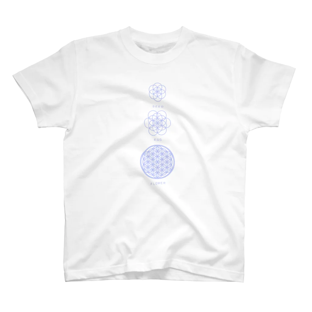 ariesの幾何学３点-パープル（１） Regular Fit T-Shirt