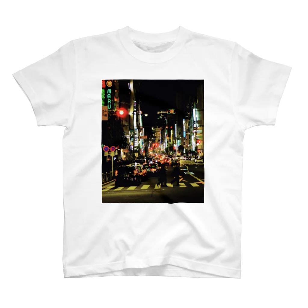 AwesomeのNight time at Ginza 3 スタンダードTシャツ