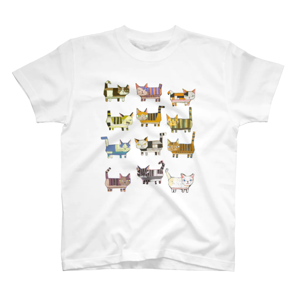 しよいねこだだこねこの猫ブロック2 スタンダードTシャツ