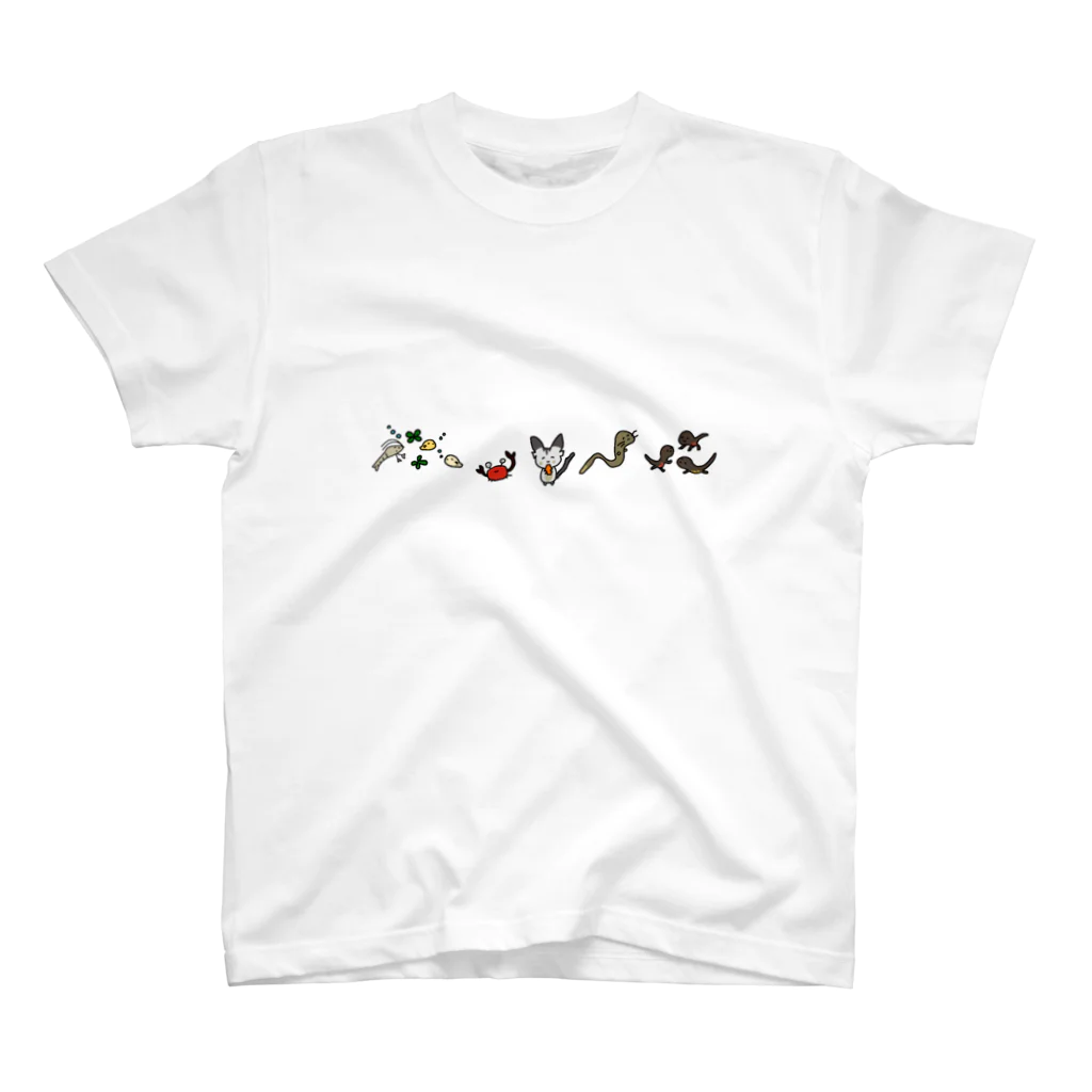 Mimi＆Kohaku(みみ&こはく)のミミちゃんとおともだち スタンダードTシャツ