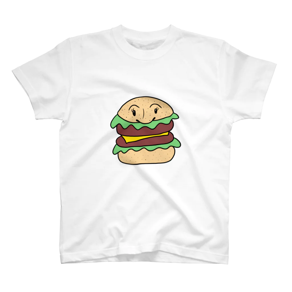 ホビヲノエのお店のかわいいチーズバーガー スタンダードTシャツ