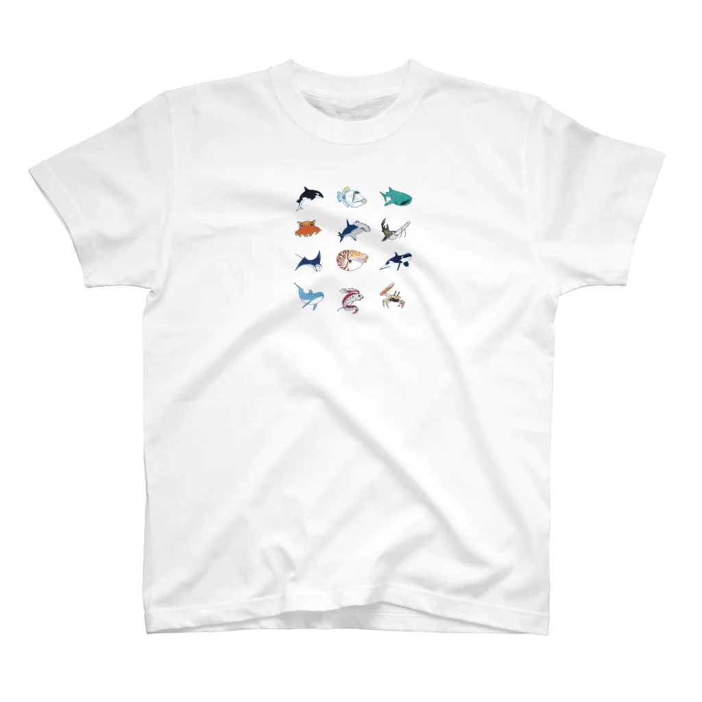 冥王星の海洋生物詰め合わせ スタンダードTシャツ