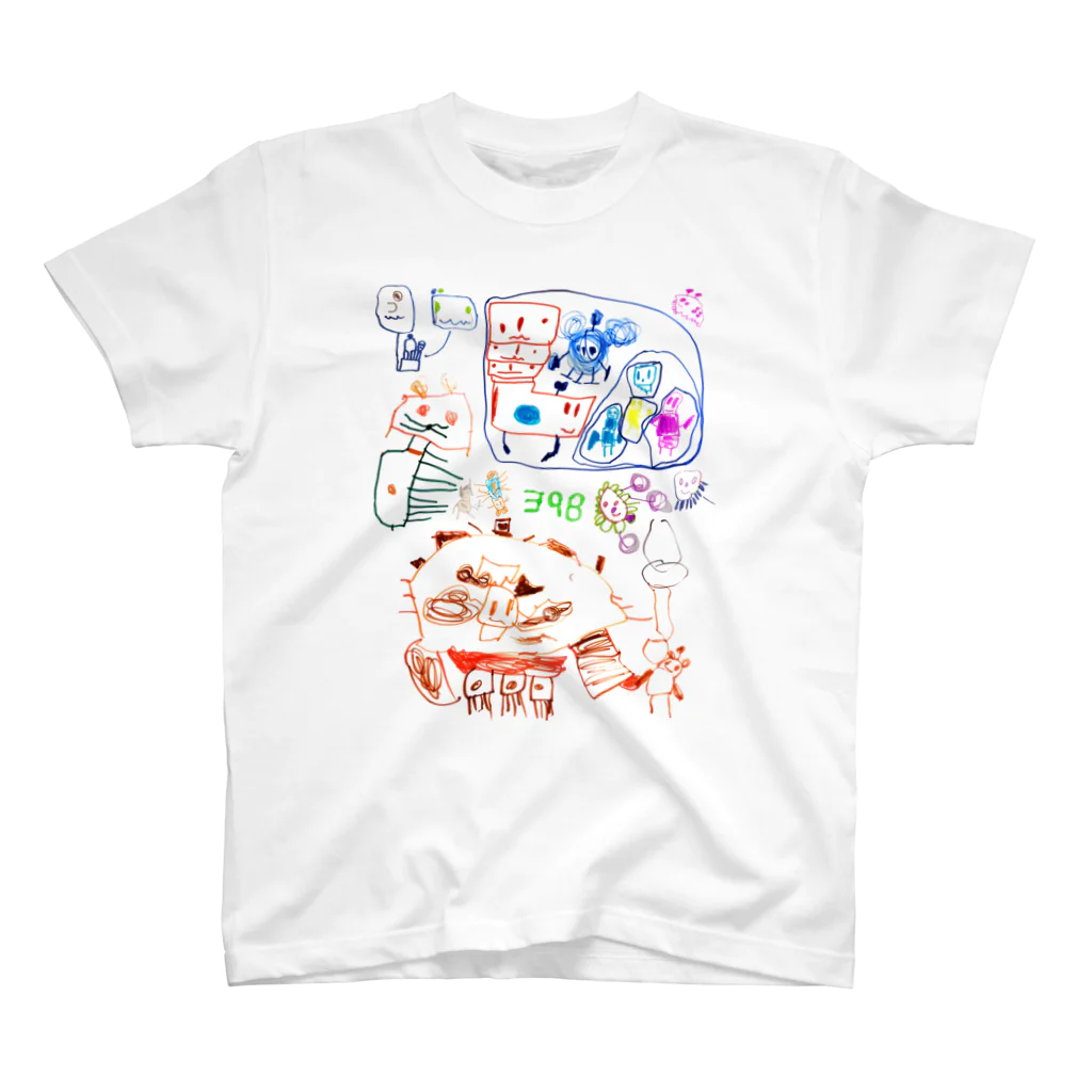 ninkimonopandaの398（5さい）の絵 スタンダードTシャツ