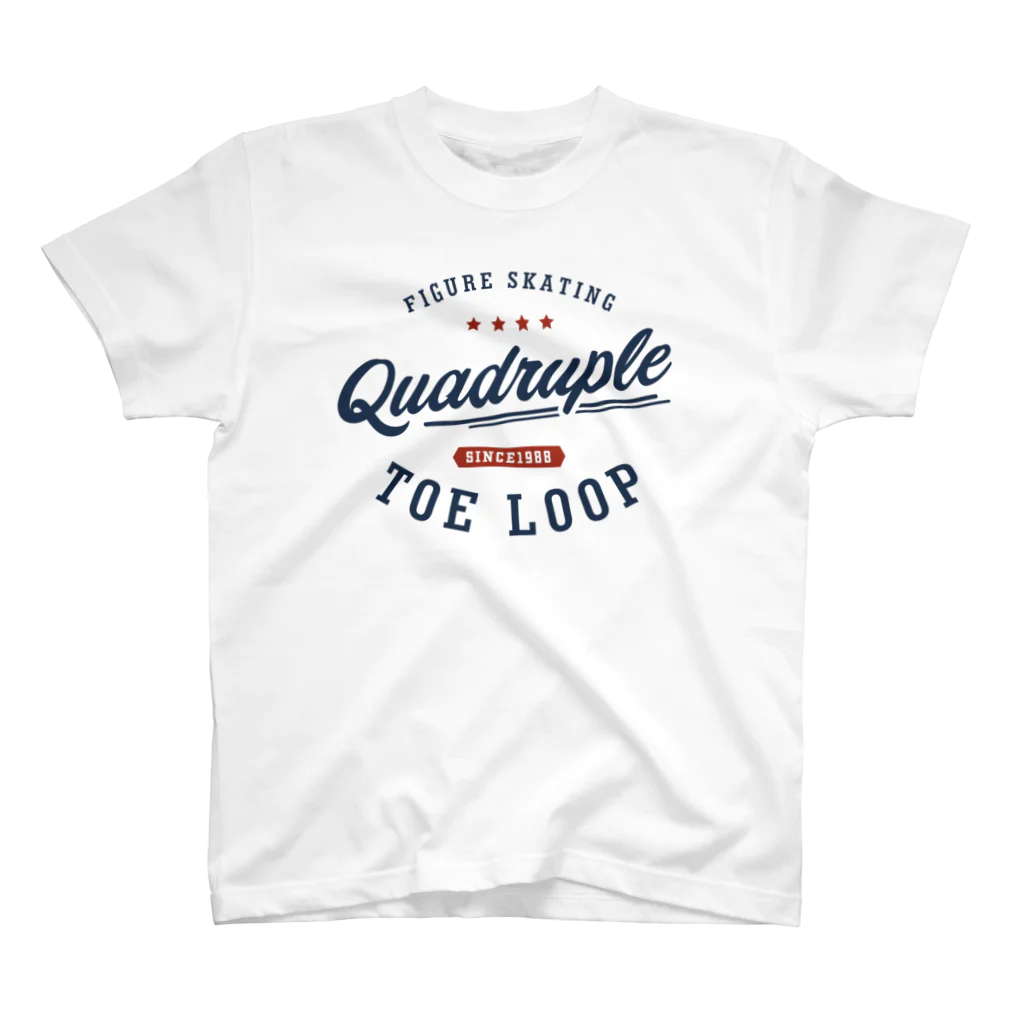 rd-T（フィギュアスケートデザイングッズ）のQuadruple Toe loop Regular Fit T-Shirt
