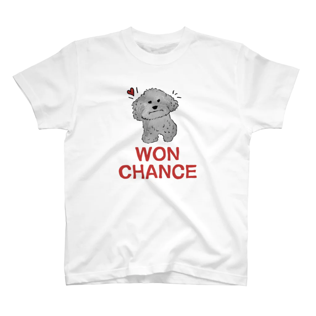 WON CHANCE ワンチャンスのマルチーズ（ちぎらはるな） Regular Fit T-Shirt