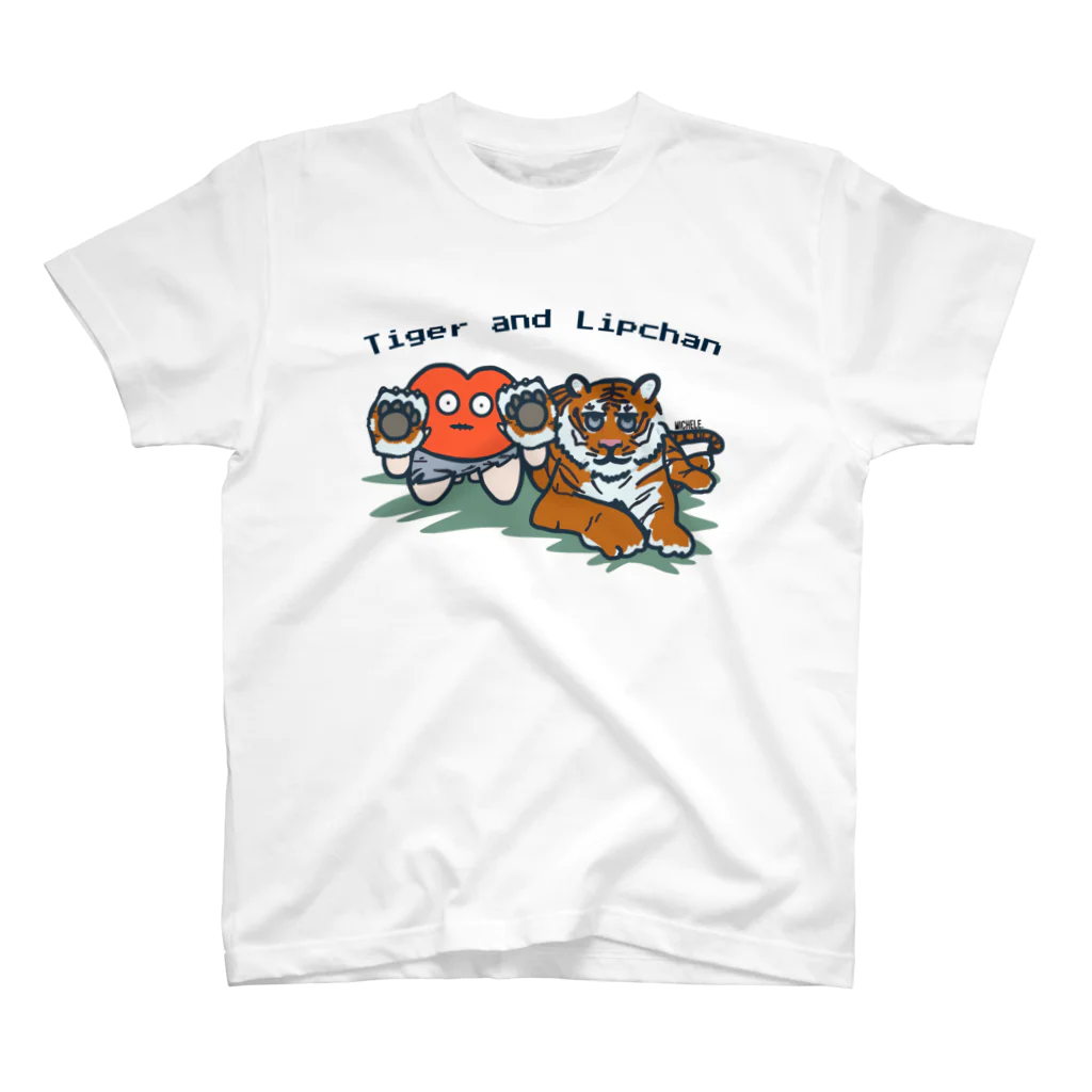 リップちゃんズ SHOPのTiger and  Lipchan Regular Fit T-Shirt